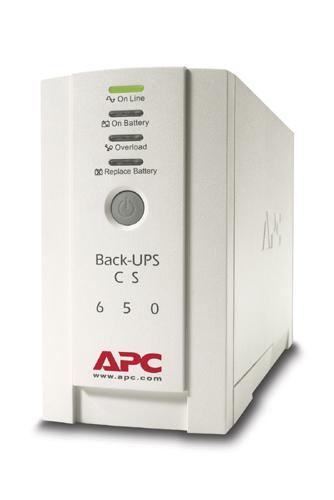 Источник бесперебойного питания для персональных компьютеров APC Back-UPS CS 650VA/400W, 230V, 4xC13 outlets (1 Surge & 3 batt.), Data/DSL protection, USB, PCh, user repl. batt., 1 year warranty