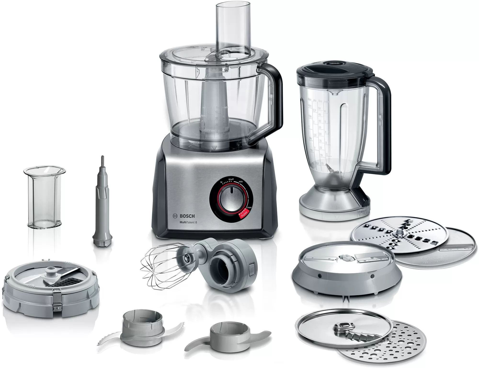 Кухонный комбайн Bosch MC812M865, серебристый
