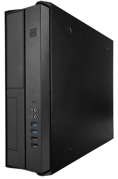 Корпус Slim Case InWin BL067 Black IP-S300FF7-0 U2*2+U3*2+Combo audio+FAN+ intrusion switch mATX (существенное повреждение коробки)