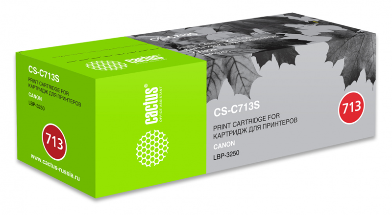 Картридж лазерный Cactus CS-C713S 713 черный (2000стр.) для Canon i-Sensys 3250 Картридж лазерный Cactus CS-C713S 713 черный (2000стр.) для Canon i-Sensys 3250
