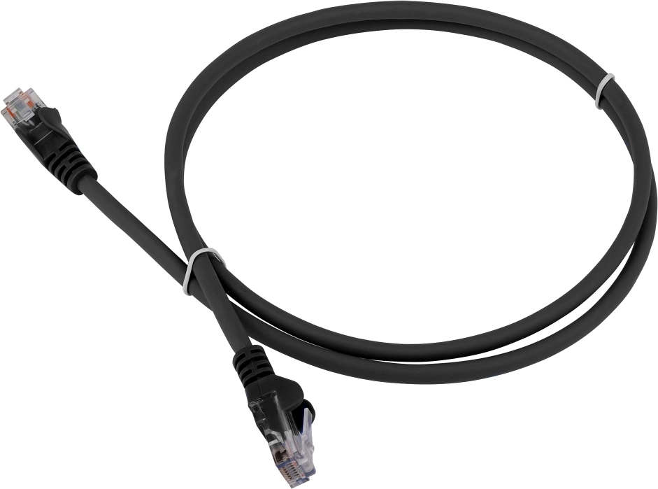 Патч-корд LANMASTER LSZH UTP кат.5e, 1.0 м, черный Патч-корд LANMASTER LSZH UTP кат.5e, 1.0 м, черный