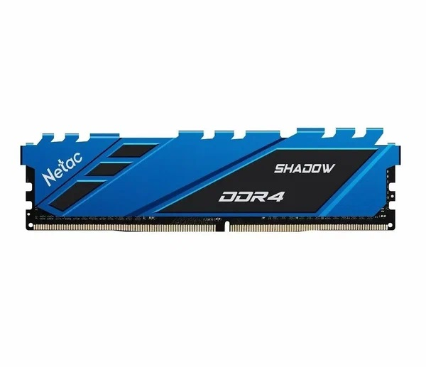 Оперативная память Netac Shadow 8GB DDR4-3600 (PC4-28800) C18 18-22-22-42 1.35V XMP Memory module (DIMM) Blue