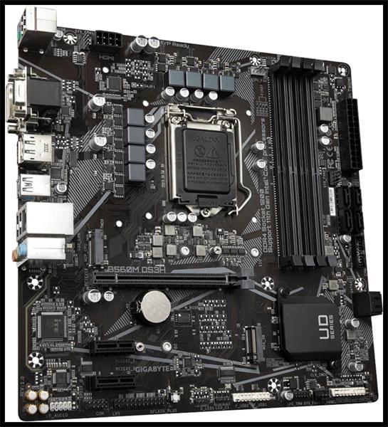 Материнская плата GIGABYTE B560M DS3H V2, LGA1200, B560, 4*DDR4, DVI-D+DP+HDMI,  6 SATA 6 Гб/с, M2, Audio, Gb LAN, USB 3.2, USB 2.0, COM*1 header, mATX