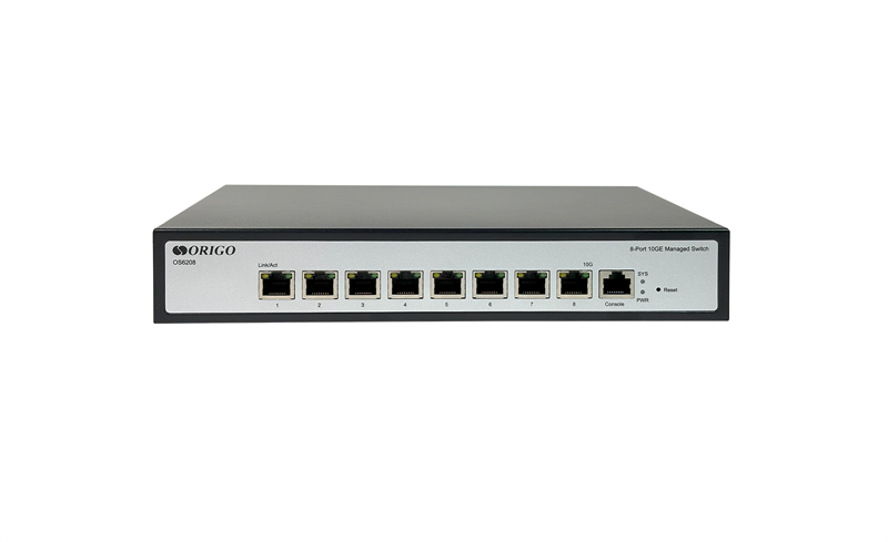 коммутатор OROGO Управляемый L2 коммутатор, 8x10GBase-T, консольный порт RJ-45, комплект для установки в 19" стойку