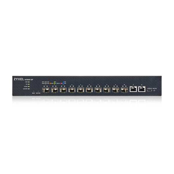 Коммутатор Мультигигабитный Smart L3 Lite коммутатор Zyxel NebulaFlex XS1935-12F, rack 19", 10xSFP+, 2xRJ-45: 1/2,5/5/10G