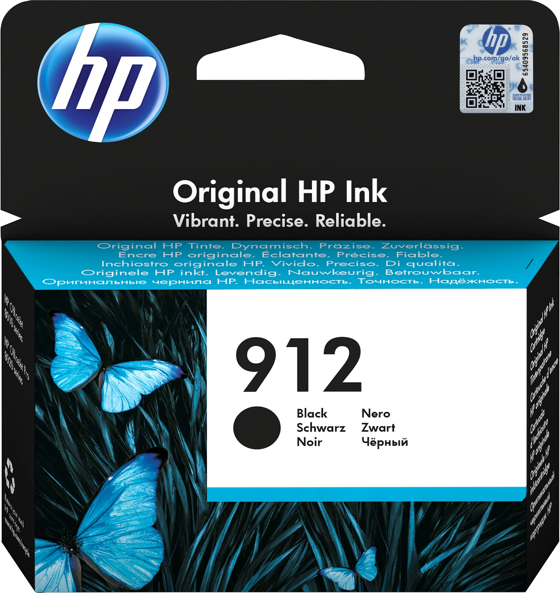 Картридж струйный HP 912 3YL80AE черный (300стр.) для HP DJ IA OfficeJet 801x/802x Картридж струйный HP 912 3YL80AE черный (300стр.) для HP DJ IA OfficeJet 801x/802x