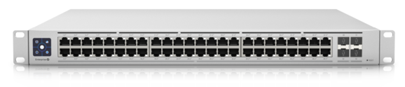 Коммутатор Ubiquiti Switch Enterprise 48 PoE Layer 3, PoE switch with (48) 2.5GbE, 802.3at PoE+ RJ45 ports and (4) 10G SFP+ ports.