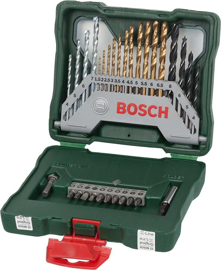 Набор бит и сверл Bosch X-Line-30 (2607019324) (30пред.) для шуруповертов/дрелей Набор бит и сверл Bosch X-Line-30 (2607019324) (30пред.) для шуруповертов/дрелей