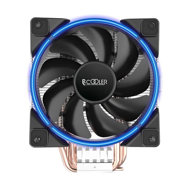 Кулер для процессора PCCooler GI-X5B V2 S775/115X/1700/20XX/AM2/AM3/AM4 (24 шт/кор, TDP 160W, вентилятор 120мм с PWM, Blue LED FAN, 5 тепловых трубок 6мм, 1000-1800RPM, 26.5dBa)