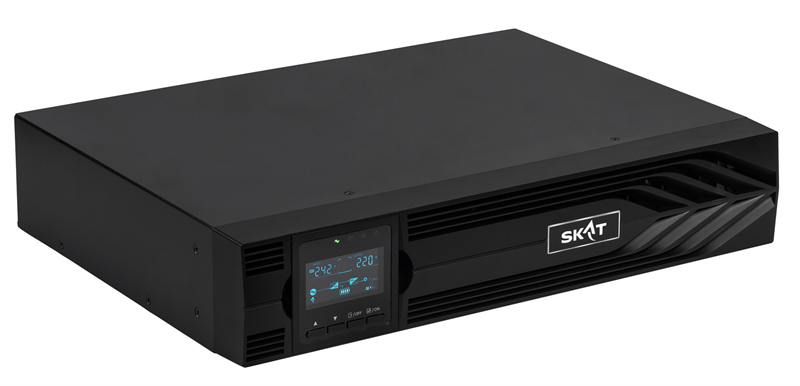 Источник бесперебойного питания (8762) SKAT-UPS 1000-RACK-ON P3 - ИБП 1000 Вт, On-Line, синус, внешн. АКБ 24В, 2хSchuko Источник бесперебойного питания (8762) SKAT-UPS 1000-RACK-ON P3 - ИБП 1000 Вт, On-Line, синус, внешн. АКБ 24В, 2хSchuko