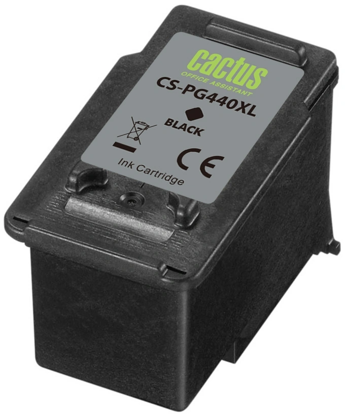 Картридж струйный Cactus CS-PG440XL PG-440XL черный (600стр.) (23мл) для Canon Pixma MG2140/3140/2240/2245/3240/3540/3640/4140/4240/4250/MX374/375/394/434/454/474/514/524/534/TS5140 с чипом Картридж струйный Cactus CS-PG440XL PG-440XL черный (600стр.) (23мл) для Canon Pixma MG2140/3140/2240/2245/3240/3540/3640/4140/4240/4250/MX374/375/394/434/454/474/514/524/534/TS5140 с чипом
