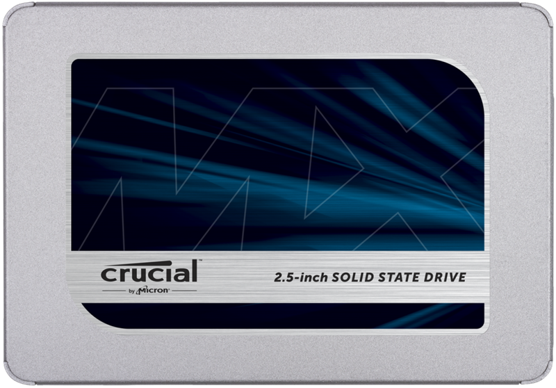 Твердотельный накопитель Crucial SSD Disk MX500 1000GB ( 1Tb ) SATA 2.5” 7mm (with 9.5mm adapter) (560 MB/s Read 510 MB/s Write), 1 year