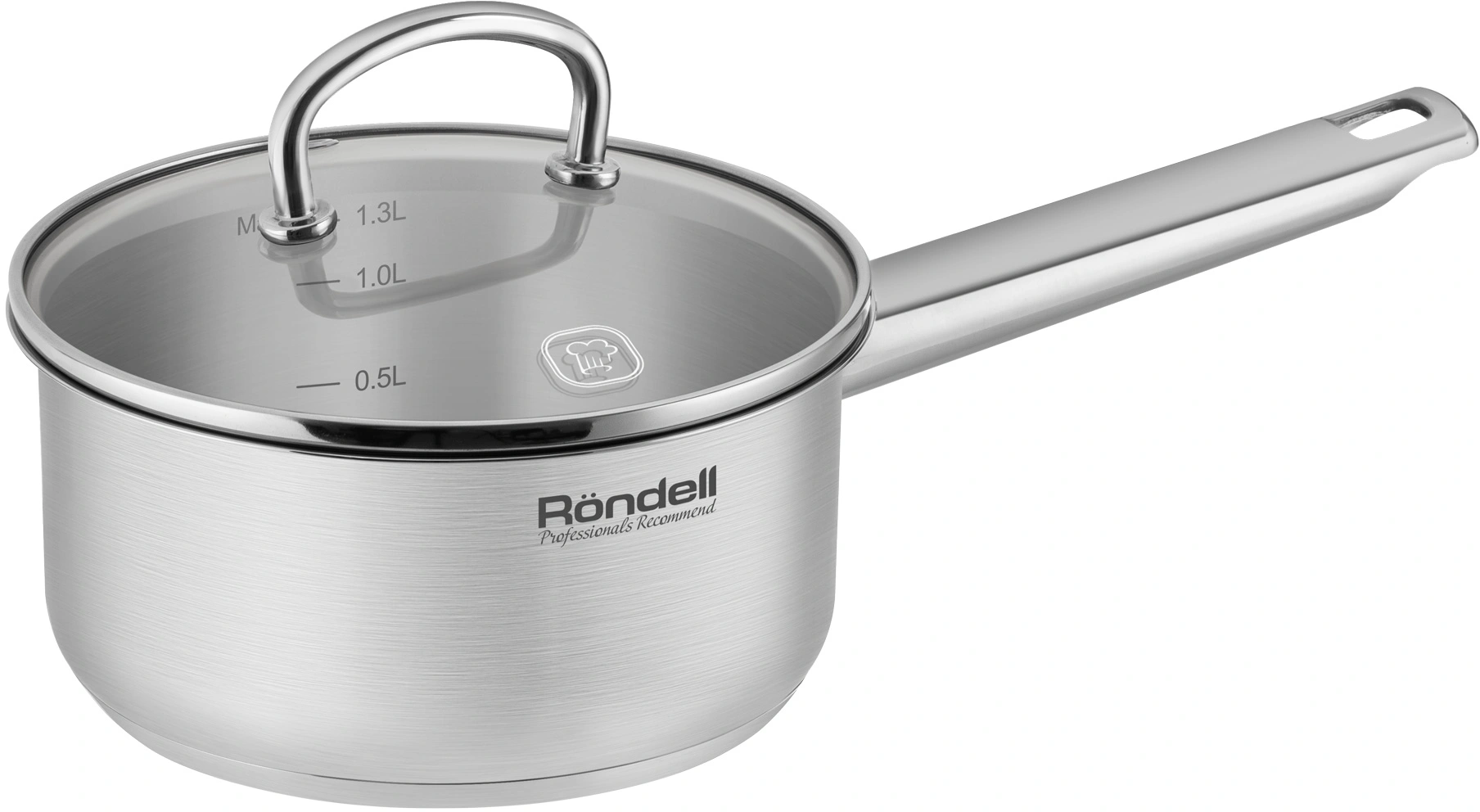 Ковш/ Ковш Rondell Solo RDS-1601 1.3л. d=16см (с крышкой) стальной Ковш/ Ковш Rondell Solo RDS-1601 1.3л. d=16см (с крышкой) стальной