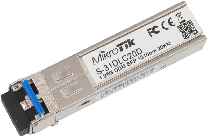 Трансивер MikroTik SFP module 1.25G SM 20km 1310nm Dual LC-connector