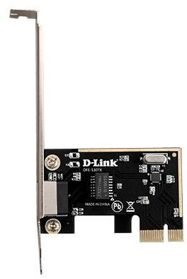 Сетевой адаптер D-Link DFE-530TX, PCI-Express Network Adapter with 1 10/100Base-TX RJ-45 port. Wake-On-LAN, 802.3x Flow Control, Microsoft Windows 10 32/64 bits, Microsoft Windows 8/8.1 32/6