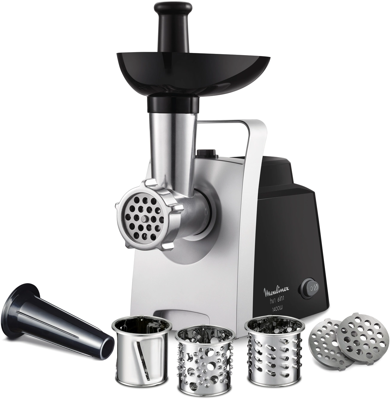 Мясорубка Moulinex ME108832 1400Вт черный/серебристый