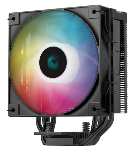Кулер для процессора DEEPCOOL AG400 DIGITAL BK ARGB LGA1700/1200/115X/AM5/AM4 (9шт/кор, TDP 220W, PWM, ARGB Fan 120mm, 4 тепл. трубки, черный) RET (R-AG400-BKADMN-G-1) Кулер для процессора DEEPCOOL AG400 DIGITAL BK ARGB LGA1700/1200/115X/AM5/AM4 (9шт/кор, TDP 220W, PWM, ARGB Fan 120mm, 4 тепл. трубки, черный) RET (R-AG400-BKADMN-G-1)