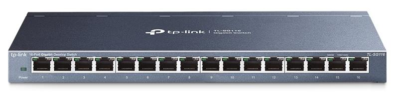  TP-Link 16-портовый настольный гигабитный коммутатор, 16 портов RJ45 10/100/1000 Мбит/с