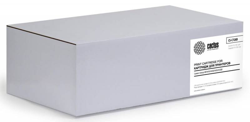 Картридж лазерный Cactus CS-C728D черный двойная упак. (2100стр.) для Canon i-Sensys MF4410/4430/4450/4550D Картридж лазерный Cactus CS-C728D черный двойная упак. (2100стр.) для Canon i-Sensys MF4410/4430/4450/4550D
