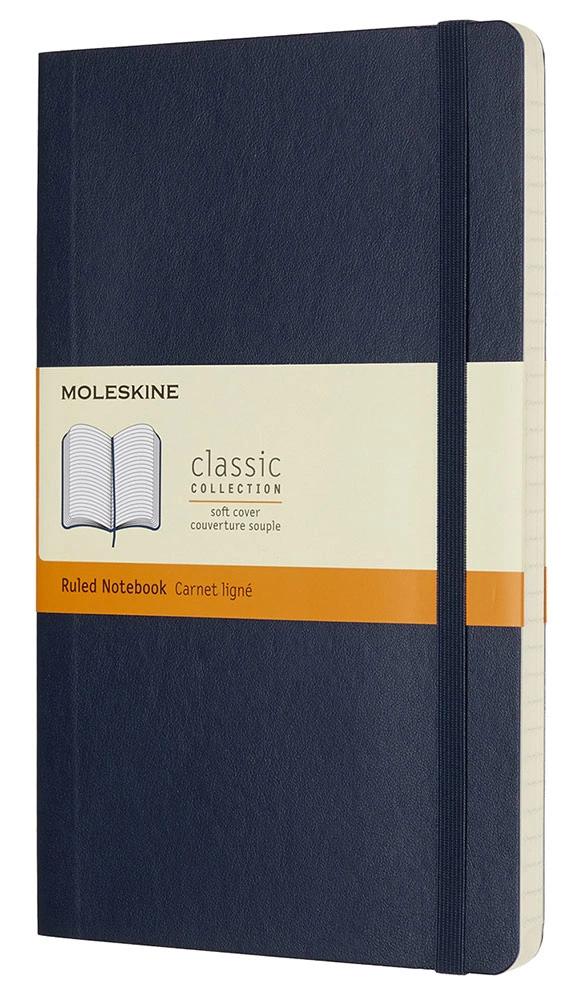 Блокнот Moleskine CLASSIC SOFT QP616B20 Large 130х210мм 192стр. линейка мягкая обложка синий сапфир Блокнот Moleskine CLASSIC SOFT QP616B20 Large 130х210мм 192стр. линейка мягкая обложка синий сапфир