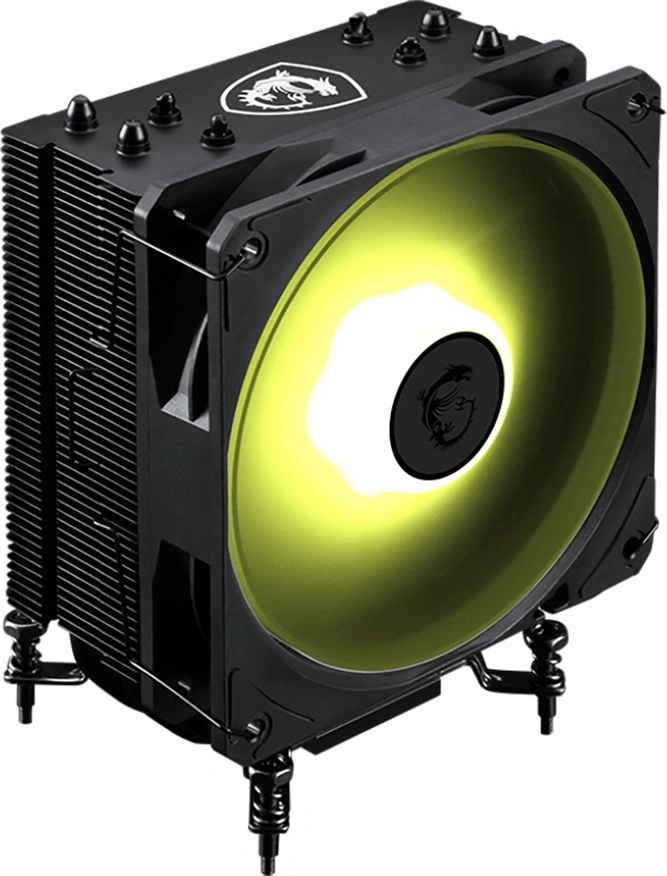 Вентилятор для процессора MSI MAG COREFROZ AA13 Height 155mm, 6mm x 4pcs, Fan 120mm, 510~2070RPM ±10%, < 30 dB(A), 4-pin PWM, TDP 220W, Al+Cu, Screw, Socket AMD AM5/AM4, Intel LGA1700/1851