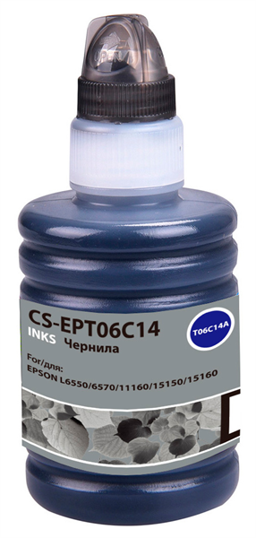 Чернила Cactus CS-EPT06C14 112BK черный пигментный 140мл для Epson L6550/6570/11160/15150/15160 Чернила Cactus CS-EPT06C14 112BK черный пигментный 140мл для Epson L6550/6570/11160/15150/15160