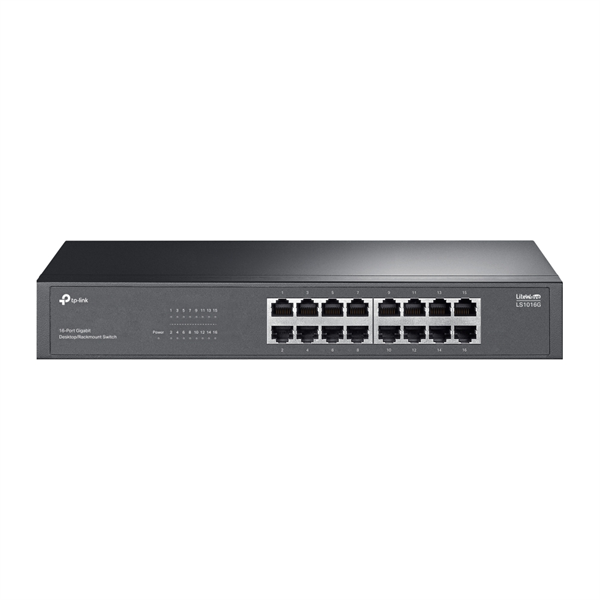 Коммутатор TP-Link LS1016G, 16-Port Gigabit Desktop/Rackmount Switch