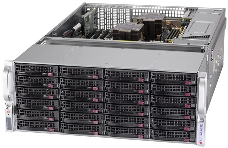 Серверная платформа Supermicro SuperStorage 4U Server 640P-E1CR36H noCPU(2)3rd Gen Xeon Scalable/TDP 120-270W/no DIMM(16)/ 3908Lcontroller HDD(36)LFF+ opt. 2SFF/ 2x10Gbe/ 4xLP/ 2x1600W