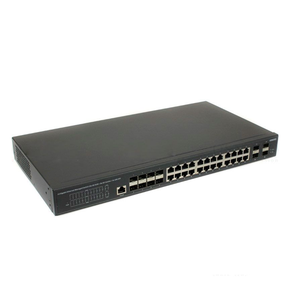 Коммутатор Gigabit Ethernet c 10G портами OSNOVO SW-32G4X-2L Управляемый L3 коммутатор Gigabit Ethernet на 16xGE RJ-45 + 8xGE Combo (RJ-45 + SFP) + 4x10G SFP+ Uplink. Порты: 16 x GE RJ-45 (10/100/1000 Base-T) + 8 x GE Combo Port