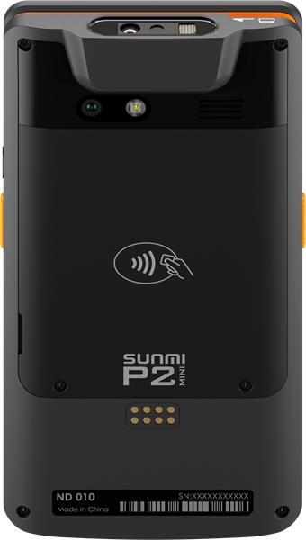 Pos терминал SUNMI P2 MINI EN(MT8766,1902T,2G+16G,EU 4G,Front Camera,5M Rear Camera, Scanner, motor/Receiver/Mic)