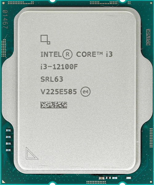 Процессор CPU Intel Core i3-12100F (3.3GHz/12MB/4 cores) LGA1700 OEM, TDP 60W, max 128Gb DDR5-4800, DDR4-3200, CM8071504651013SRL62, 1 year Процессор CPU Intel Core i3-12100F (3.3GHz/12MB/4 cores) LGA1700 OEM, TDP 60W, max 128Gb DDR5-4800, DDR4-3200, CM8071504651013SRL62, 1 year