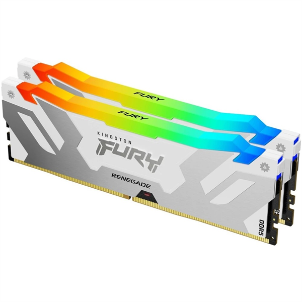 Оперативная память Kingston 32GB 7200MT/s DDR5 CL38 DIMM (Kit of 2) FURY Renegade RGB White XMP Оперативная память Kingston 32GB 7200MT/s DDR5 CL38 DIMM (Kit of 2) FURY Renegade RGB White XMP