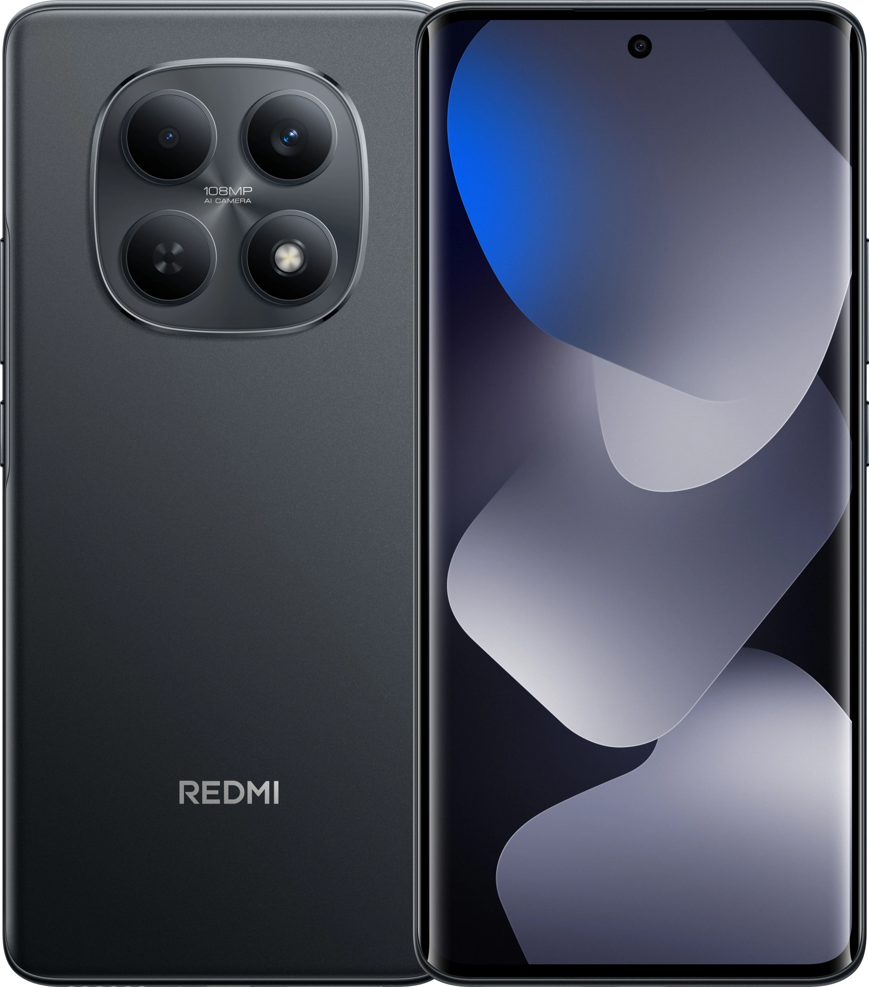 Смартфон Xiaomi Redmi Note 15 128Gb 8Gb черный моноблок 3G 4G 2Sim 6.77" 1080x2392 Android 15 108Mpix 802.11 a/b/g/n/ac NFC GPS GSM900/1800 GSM1900 Protect microSD max2048Gb