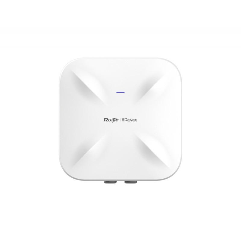 Точка доступа Reyee AX1800 Wi-Fi 6 Outdoor Access Point. 1775M Dual band dual radio AP. Internal antenna; 1 10/100/1000 Base-T Ethernet ports supports PoE IN;1 100/1000 Base-X  SFP Gigabit  port; 2.4GHz/5GHz du