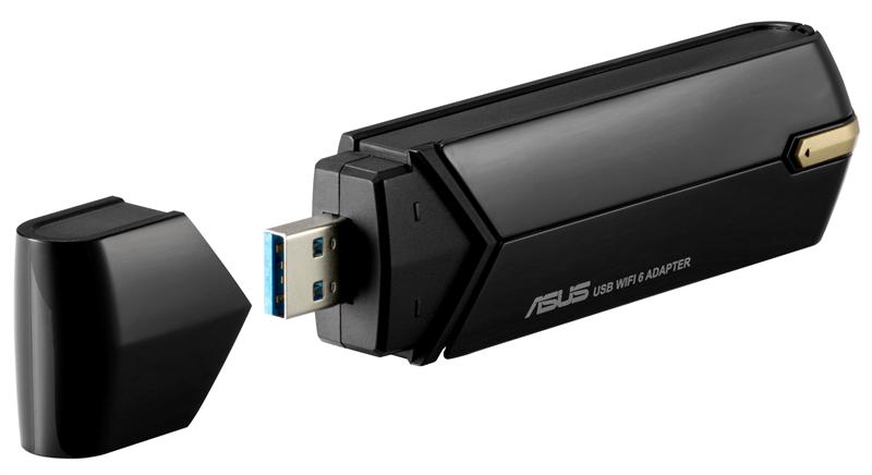 Адаптер ASUS USB-AX56 // WI-FI 802.11ax, 567 + 1201 Mbps USB 3.0 Adapter + внешняя антенна ; 90IG06H0-MO0R00, 3 year