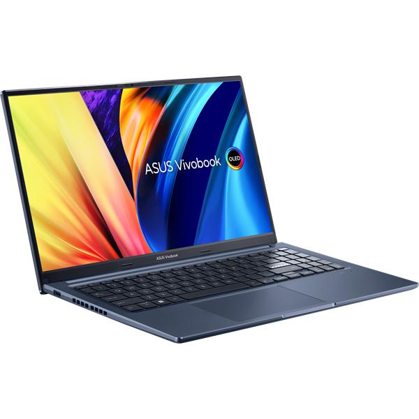 Ноутбук ASUS VivoBook 15X OLED M1503QA-L1224 AMD R7 5800H/16Gb/1Tb SSD/15.6" OLED FHD/Shared/WiFi6/BT/FP/Backlit KB/No OS/1.9Kg/Quiet Blue