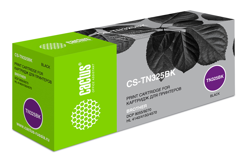 Картридж лазерный Cactus CS-TN325BK TN-325BK черный (4000стр.) для Brother DC- 9055/9270/HL-4140/4150/4570 Картридж лазерный Cactus CS-TN325BK TN-325BK черный (4000стр.) для Brother DC- 9055/9270/HL-4140/4150/4570