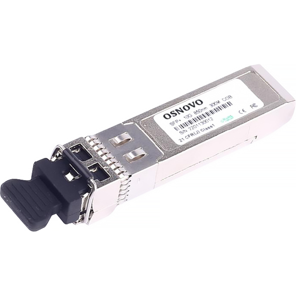 Oптический SFP+ модуль OSNOVO SFP-M2LC05-10G-850-850 Оптический SFP Модуль 10G. Два волокна Multi Mode. Скорость: 10 Гбит/c. Тип разъема: 2LC. Оптический бюджет: 10дБ. Расстояние передачи - до 300м. Рабочая длина волны