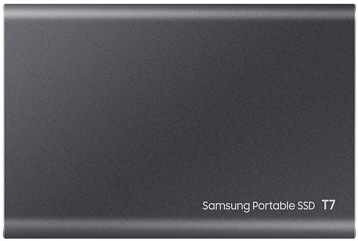 Тведотельный накопитель SSD Samsung T7 External 2Tb (2048GB) GREY USB 3.2 (MU-PC2T0T/WW)