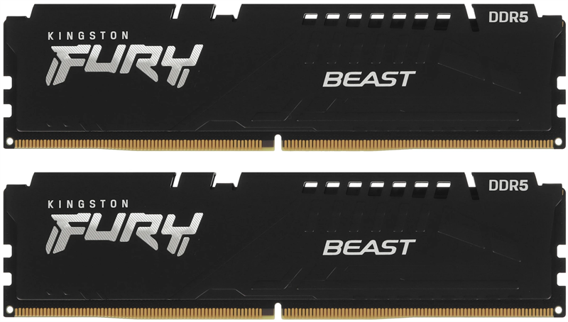 Оперативная память Kingston 32GB 6400MT/s DDR5 CL32 DIMM (Kit 2*16Gb) FURY Beast Black EXPO Оперативная память Kingston 32GB 6400MT/s DDR5 CL32 DIMM (Kit 2*16Gb) FURY Beast Black EXPO