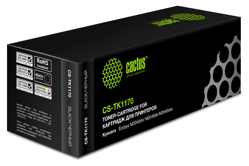 Картридж лазерный Cactus CS-TK1170 TK-1170 черный (7200стр.) для Kyocera Ecosys M2040dn/ M2540dn/M2640idw Картридж лазерный Cactus CS-TK1170 TK-1170 черный (7200стр.) для Kyocera Ecosys M2040dn/ M2540dn/M2640idw