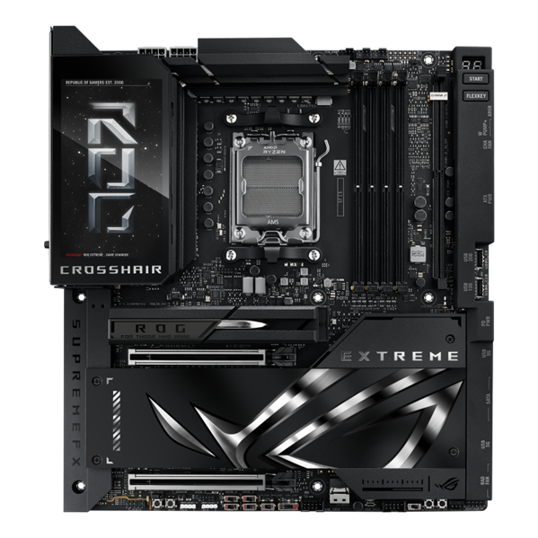 Материнская плата ASUS ROG CROSSHAIR X870E EXTREME, AM5, X870E, 4*DDR5, 4*SATA, 5*M.2, 10*USB 3.2, 2*Type-C, 2*USB4, 6*PCIx16, HDMI, E-ATX; 90MB1LB0-M0EAY0 Материнская плата ASUS ROG CROSSHAIR X870E EXTREME, AM5, X870E, 4*DDR5, 4*SATA, 5*M.2, 10*USB 3.2, 2*Type-C, 2*USB4, 6*PCIx16, HDMI, E-ATX; 90MB1LB0-M0EAY0