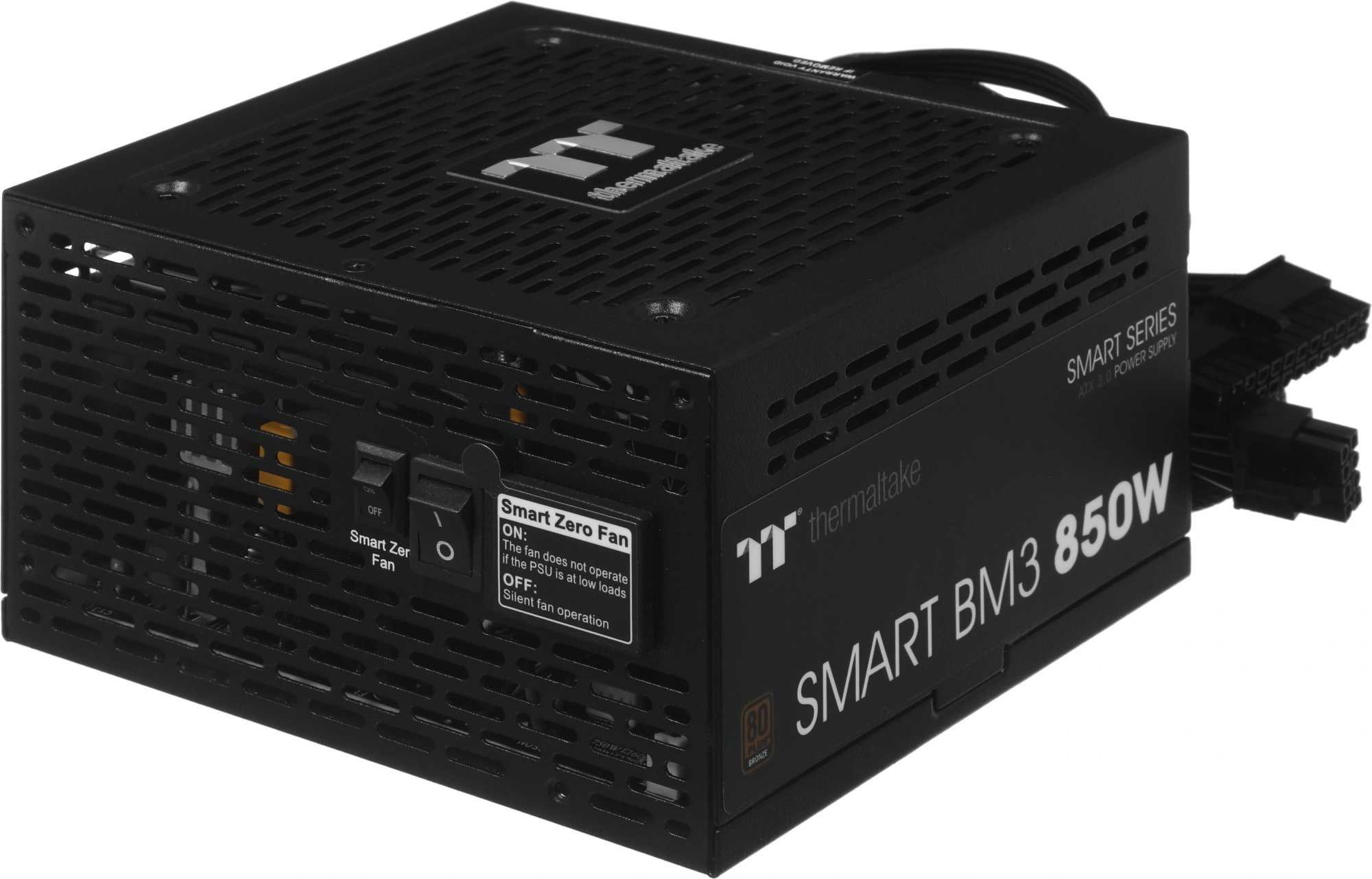 Блок питания Thermaltake Smart BM3 850 /Semi Modular/Non Light/Full Range/Analog/80 Plus Bronze/EU/JP Main CAP/All Flat Cables/Gen 5
