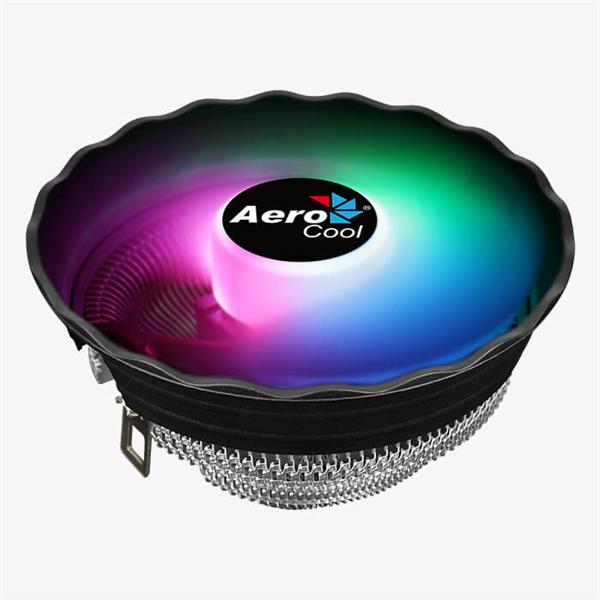 Кулер для процессора Aerocool Air Frost Plus 110W / FRGB / 3-Pin / Intel 115*/775/AMD / Clip