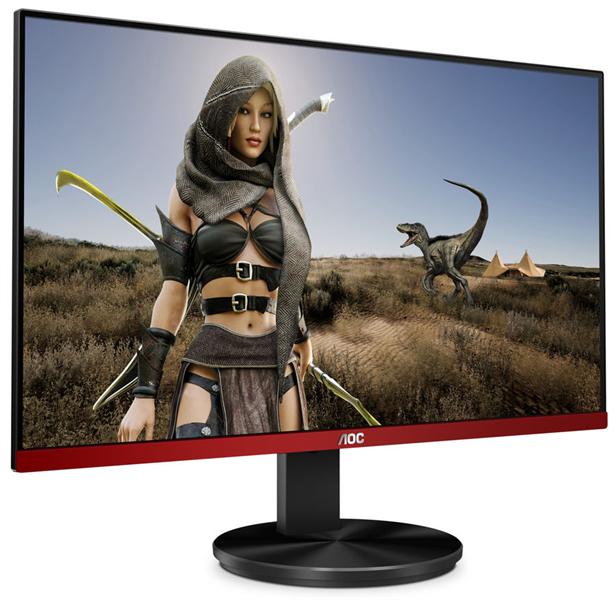 Монитор 23,8" AOC G2490VXA 1920x1080 144Гц VA WLED 16:9 1ms HDMI DP 3000:1 80M:1 178/178 350cd Speakers Tilt Black/Red