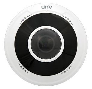 Камера Uniview Видеокамера Fisheye IP видеокамера антивандальная 1/2.8" 5 Мп КМОП @ 30 к/с, ИК-подсветка до 10м., 0.01 Лк @F2.0, объектив 1.4 мм, WDR, 2D/3D DNR, Ultra 265, H.265, H.264, MJPEG, 3 потока, 2 (