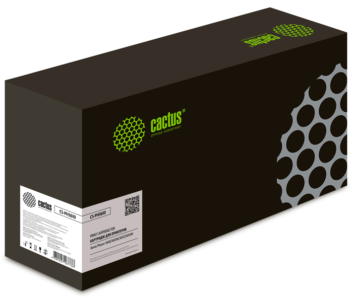 Картридж лазерный Cactus CS-PH3610 106R02721 черный (5900стр.) для Xerox Phaser 3610/3610N/3615/3615DN/3610DN/WorkCentre 3615/3615DN Картридж лазерный Cactus CS-PH3610 106R02721 черный (5900стр.) для Xerox Phaser 3610/3610N/3615/3615DN/3610DN/WorkCentre 3615/3615DN