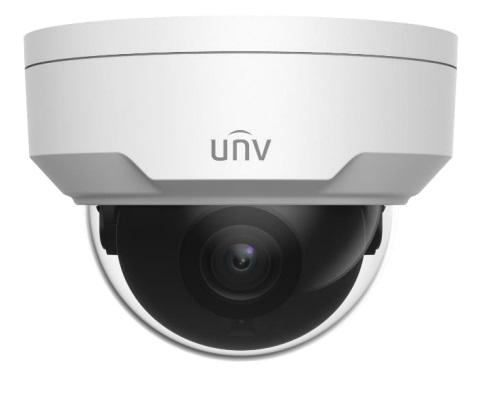 Камера Uniview Видеокамера IP купольная антивандальная, 1/3" 4 Мп КМОП @ 30 к/с, ИК-подсветка до 30м., 0.01 Лк @F2.0, объектив 4.0 мм, DWDR, 2D/3D DNR, Ultra 265, H.265, H.264, MJPEG, 2 потока, детекция движ