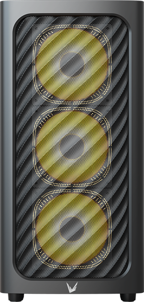 корпус Formula V Line Air Mesh G3 Plus Black, MATX, Type-C*1, USB3.0*2, FRONT 3x120mm FRGB, REAR 1x120mm FRGB