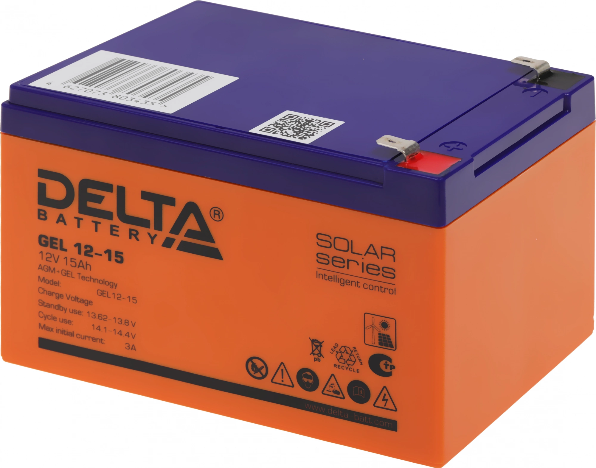 Аккумуляторная батарея Delta GEL 12-15 (803435)